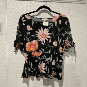 NEW EMPIRE WAIST TOP ( IVY RIDGE) X-LARGE
